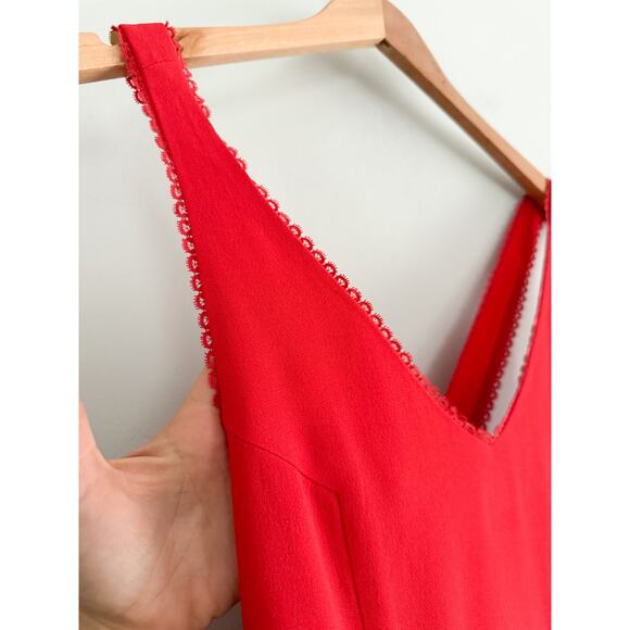 Sézane | Sezane | Robe Alya Dress in Coral/Red | Sz 36/4 - Picture 4 of 12